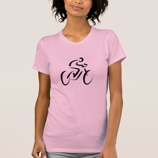 自転車サイクリングデザインTシャツ Tシャツ (正面)