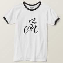 自転車サイクリングデザインTシャツ