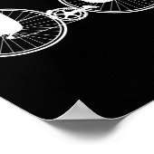 自転車サイクリングピデイプおもしろいン3月14日3.14 ポスター (角)