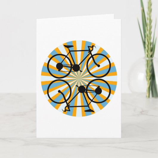 自転車サイクリング自転車 カード (正面)
