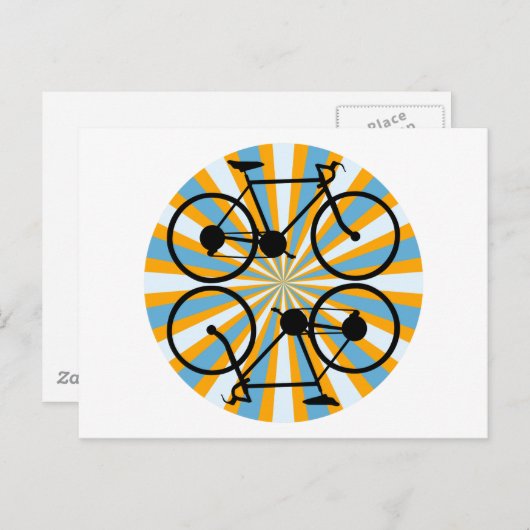 自転車サイクリング自転車 ポストカード (正面/裏面)