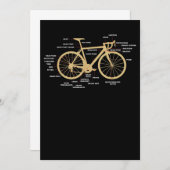 自転車サイクリング解剖ロードバイクパーツサイクリング ノートカード (正面/裏面)