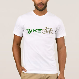自転車サイクリング、エコフレンドリー- Tシャツ