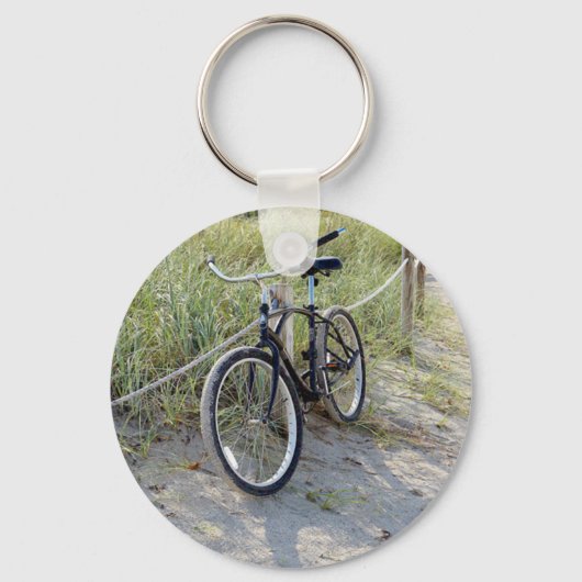 自転車サイクルビサイクリングサイクリングマイアミビーチ キーホルダー (正面)
