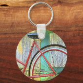 自転車サイクル自転車サイクリングオールドシェッド キーホルダー (正面)