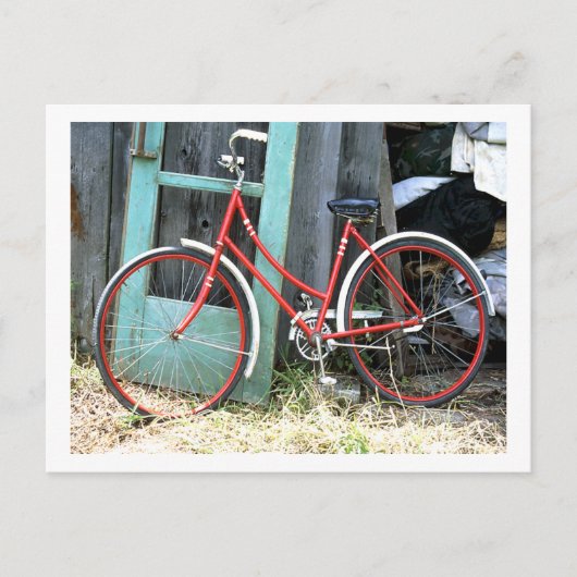 自転車サイクル自転車サイクリングオールドシェッド ポストカード (正面)