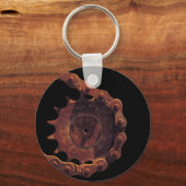 自転車サイクル自転車サイクリングチェーンギア キーホルダー (正面)
