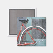 自転車サイクル自転車サイクリング旧木造シェッド マグネット (正面/裏面)