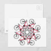 自転車サイクル ポストカード (正面/裏面)