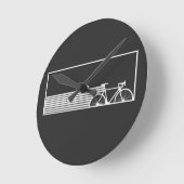 自転車サイクル ラウンド壁時計 (傾斜)