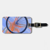 自転車サイクル – 自転車の車輪 ラゲッジタグ (正面横)