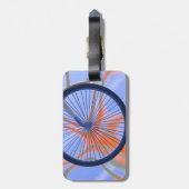 自転車サイクル – 自転車の車輪 ラゲッジタグ (裏面縦)