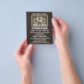 自転車サイン、チャリティバイクタソンイベント チラシ (手)