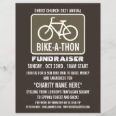 自転車サイン、チャリティバイクタソンイベント チラシ (正面)