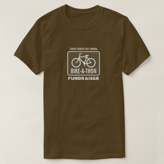 自転車サイン、チャリティバイクタソンイベント Tシャツ (デザイン正面)