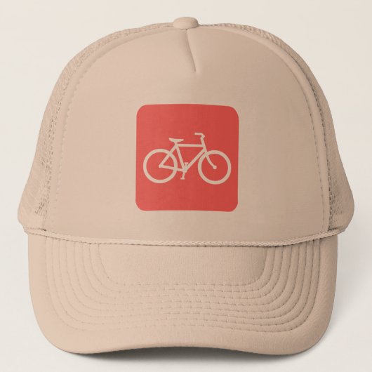 自転車サイン – トロピカルピンク キャップ (正面)
