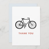 自転車サンキューカード、ヴィンテージ自転車 サンキューカード (正面/裏面)
