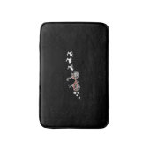 自転車サンタのクリスマスソリ – おもしろい自転車 バスマット (正面縦)