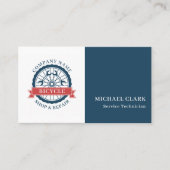 自転車ショップ&リペアロゴデザイン 名刺 (正面)