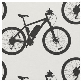 自転車シルエット2 ファブリック
