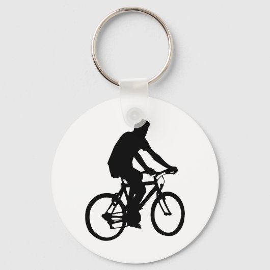 自転車シルエット キーホルダー (正面)
