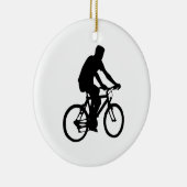 自転車シルエット セラミックオーナメント (右)