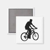 自転車シルエット マグネット (正面/裏面)
