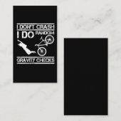 自転車スタントマン衝突エクストリームスポーツMTBサイクリスト 名刺 (正面/裏面)