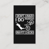 自転車スタントマン衝突エクストリームスポーツMTBサイクリスト 名刺 (正面)