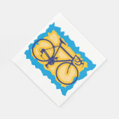 自転車スタンプ紙ナプキンス スタンダードランチョンナプキン (角)