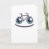 自転車スマイルおもしろい自転車 カード (正面)