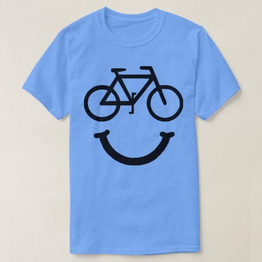 自転車スマイル Tシャツ (デザイン正面)