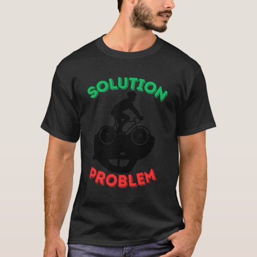 自転車ソリューションと自動車の問題 – Environmental Cy Tシャツ (正面)