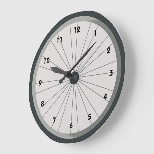 自転車タイヤサイクリング壁時計 ラージ壁時計 (傾斜)