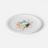 自転車ダウンヒルカラスプラッシュ ペーパープレート (アングル)