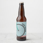 自転車テーマパーティカスタムー文字 ビールラベル (正面)