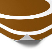 自転車トレイル高速道路標識 ポスター (角)