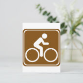 自転車トレイル高速道路標識 ポストカード (スタンド正面)
