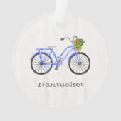 自転車ナンタケットファミリー懇親会年花おもしろい オーナメント (正面)