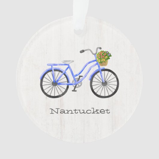 自転車ナンタケットファミリー懇親会年花おもしろい オーナメント (正面)