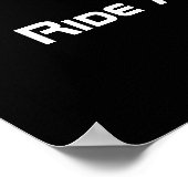 自転車ネガティブポスターに乗る ポスター (角)