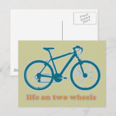 自転車バイク/サイクリングナイス ポストカード (正面/裏面)