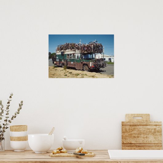 自転車バス ポスター (キッチン)