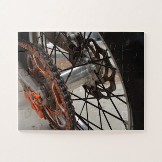 自転車バックホイール、ジグソーパズル ジグソーパズル (横)
