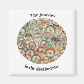 自転車パタカラフルーンのカスタマイズ マグネット (正面)