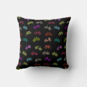 自転車パターンの招待状 クッション (裏面)