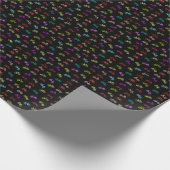 自転車パターンの招待状 ラッピングペーパー (角)