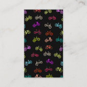 自転車パターンの招待状 名刺 (正面)