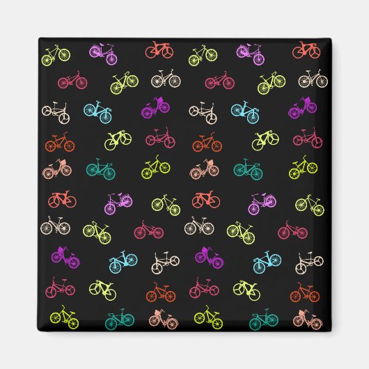 自転車パターン招待ティッシュペーパーソックス マグネット (正面)