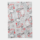 自転車パターン キッチンタオル (縦)